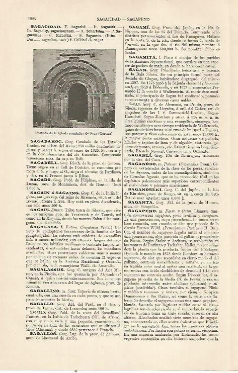 LAMINA ESPASA 22917: Iglesia de Saga Girona