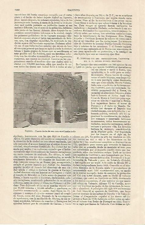 LAMINA ESPASA 22931: Barrio judio de Sagunto