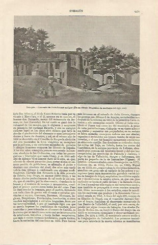 LAMINA ESPASA 22932: Convento de Franciscanos en Sahagun