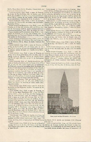 LAMINA ESPASA 22942: Iglesia de Saint Andre de Bage Francia