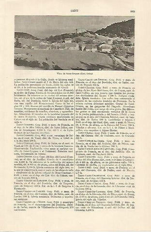 LAMINA ESPASA 22949: Vista de Saint Cergues Suiza