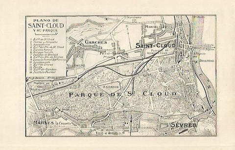 LAMINA ESPASA 22950: Plano de Saint Cloud