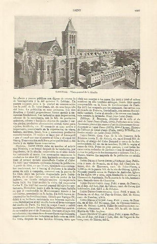 LAMINA ESPASA 22954: Abadia de Saint Denis