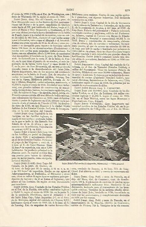 LAMINA ESPASA 22970: Universidad de Saint John en Minnesota Estados Unidos