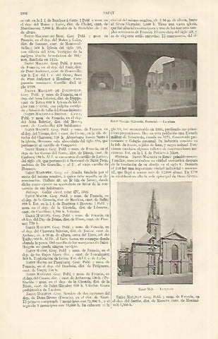 LAMINA ESPASA 22977: Plaza de Saint Macaire Francia
