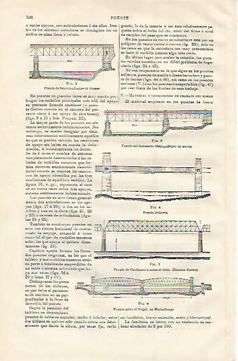 LAMINA ESPASA 23027: Puentes de ferrocarril