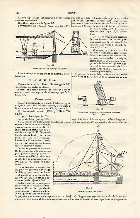 LAMINA ESPASA 23032: Transbordador de Portugalete Bilbao