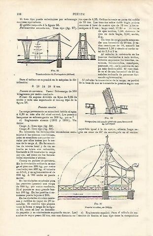LAMINA ESPASA 23032: Transbordador de Portugalete Bilbao