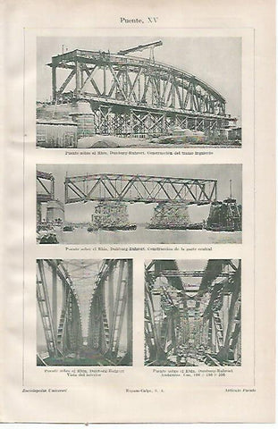 LAMINA ESPASA 23049: Puente de Duisburg-Ruhrort
