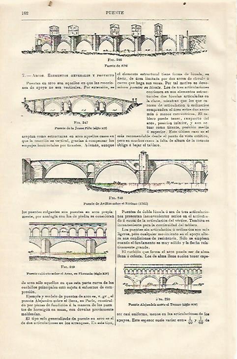 LAMINA ESPASA 23055: Puente de Albi Jeune Fille y de Aviñon
