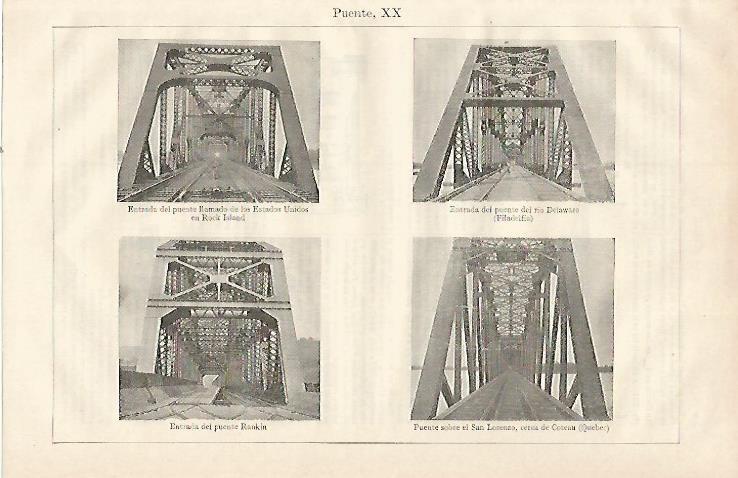 LAMINA ESPASA 23067: Puente de Rock Island Filadelfia Rankin y Coteau en Quebec