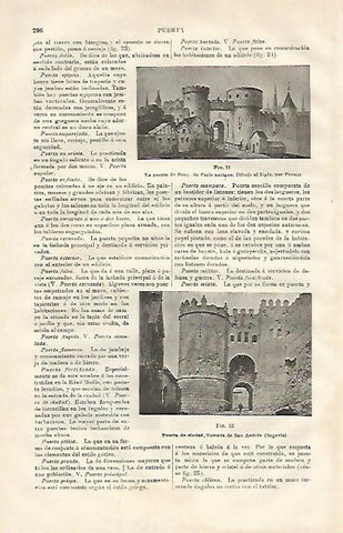 LAMINA ESPASA 23082: Puerta de San Andres en Segovia