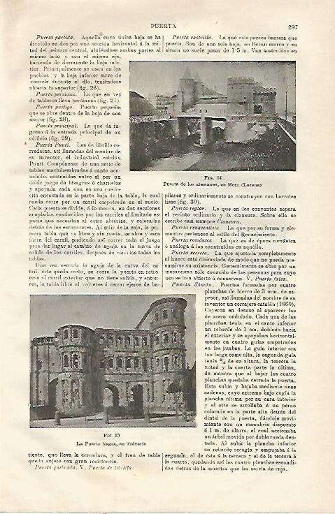 LAMINA ESPASA 23084: Puerta de los Alemanes en Metz