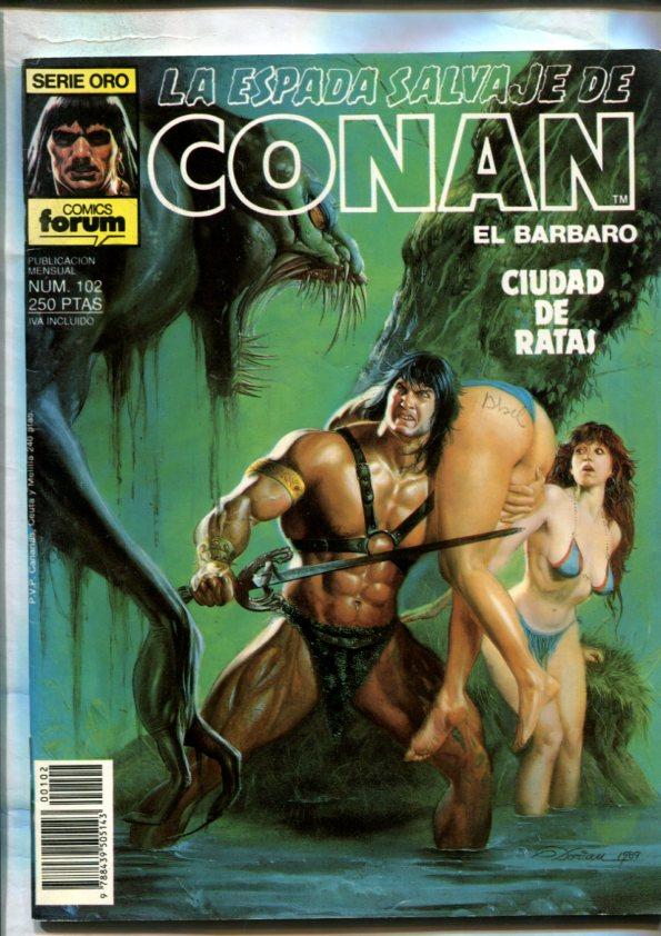 La espada salvaje de conan primera edicion numero 102: Ciudad de ratas