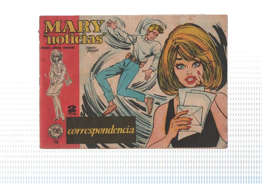 Mary Noticias numero 118: Correspondencia , trasera propaganda revista