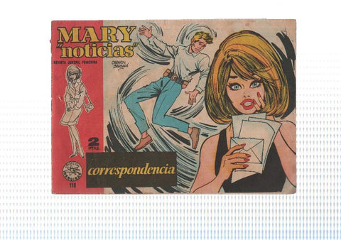 Mary Noticias numero 118: Correspondencia , trasera propaganda revista