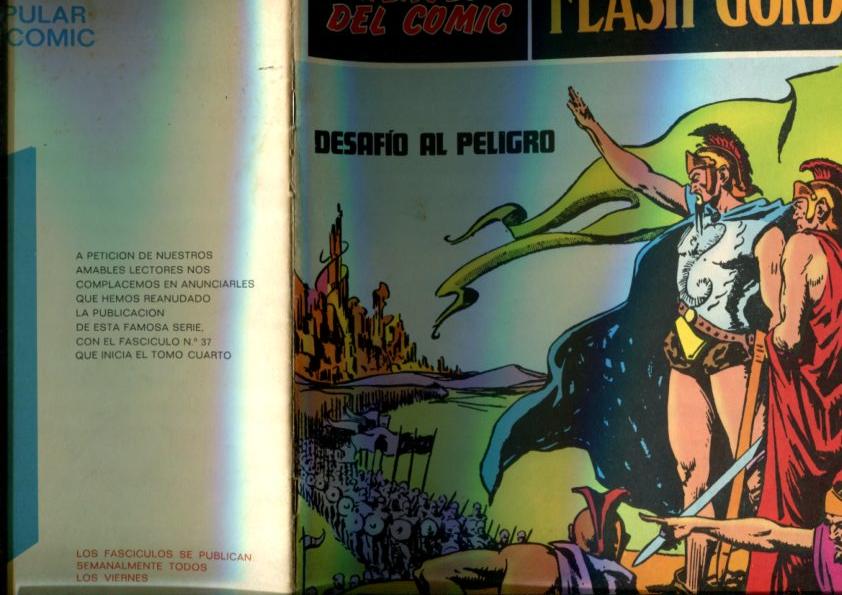 Flash Gordon tomo 01 fasciculo numero 004: Desafio al peligro (numerado 2 interior cubierta)