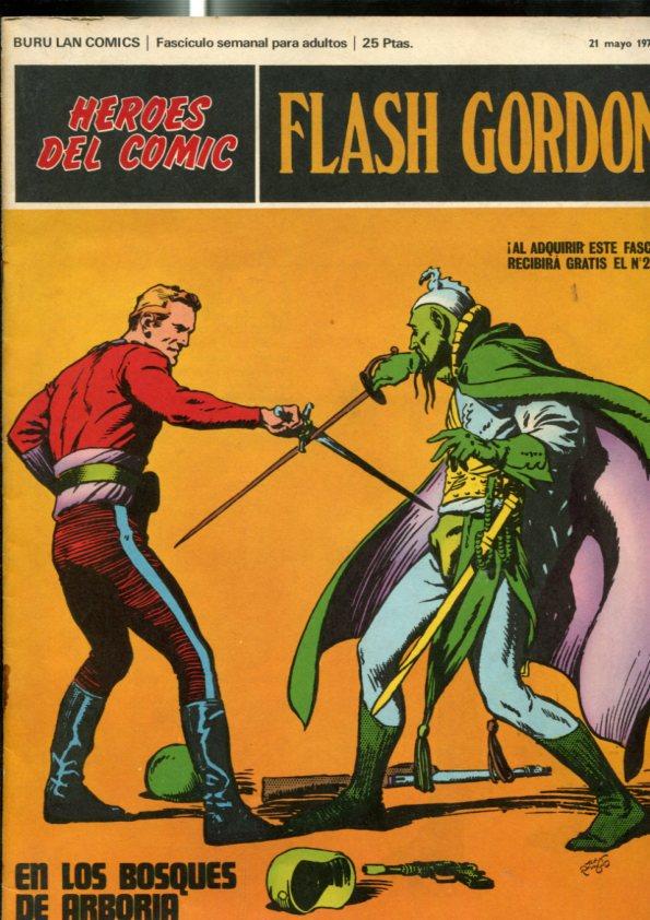 Flash Gordon tomo 1 fasciculo numero 01: En los bosques de Arboria (numerado 1 interior cubierta)