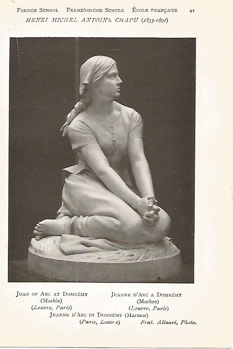 Lamina 589: HENRI M A CHAPU. Juana de Arco en Domremy