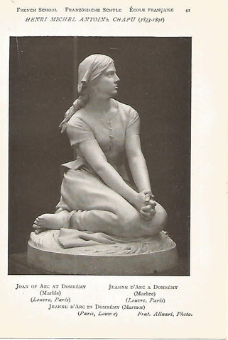 Lamina 589: HENRI M A CHAPU. Juana de Arco en Domremy