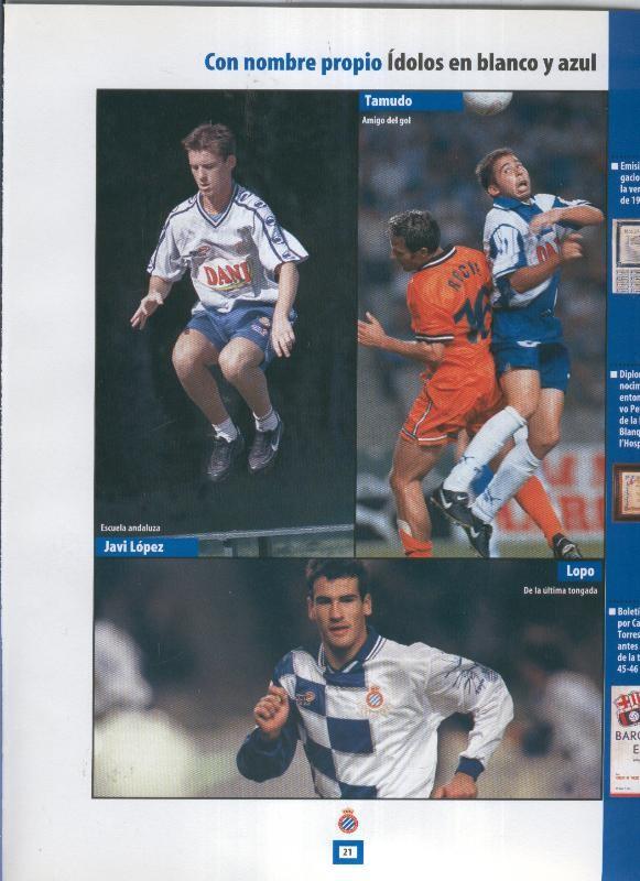 Espanyol Lamina 09: Tamudo, Javi Lopez, Lopo