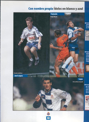 Espanyol Lamina 09: Tamudo, Javi Lopez, Lopo