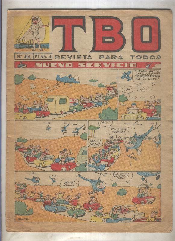 TBO numero 401: Nuevo servicio (Blanco), (numerado 1 en trasera)