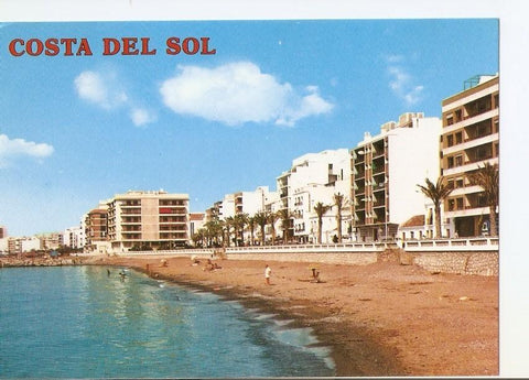 Postal 025950 : Vista de la playa. Estepona (Malaga). Costa Del Sol