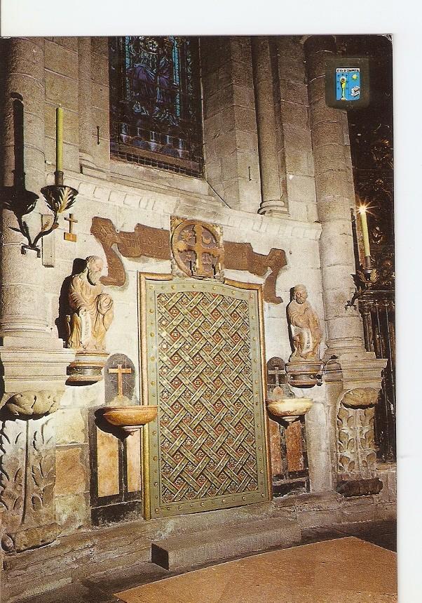 Postal 026145 : Puerta Sta. Ana interior. Santiago de Compostela