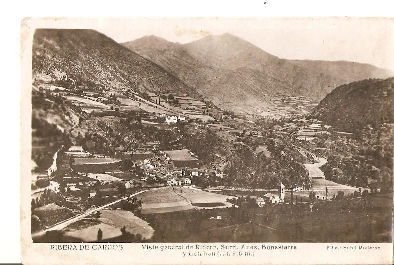 Postal 036577 : Ribera de Cardos. Vista general de Ribers - Bonestarre