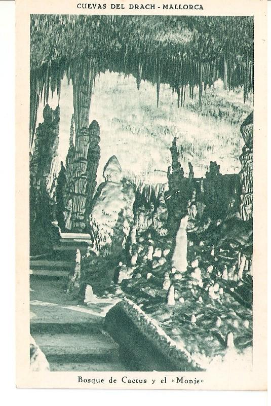 Postal 044862 : Cuevas del Drach - Mallorca. Bosque de Cactus y el Monje