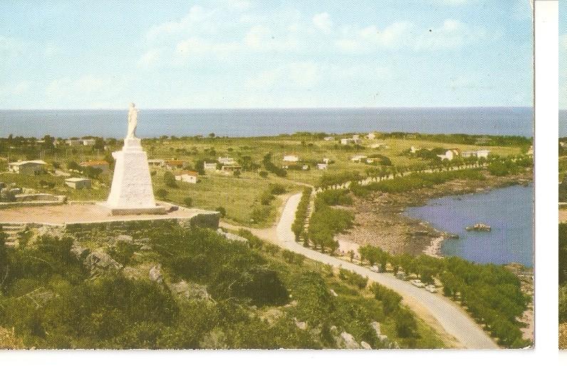 Postal 046035 : Piriapolis - R.O. del U. vista de la Virgen y Punta Fria