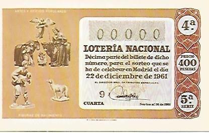POSTAL 53196: SERIE DECIMOS LOTERIA DE NAVIDAD