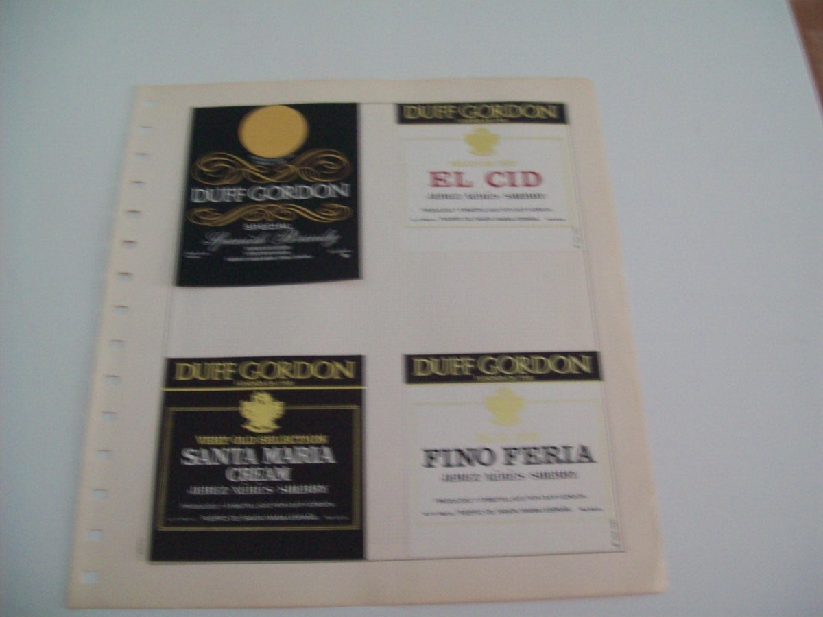 ETIQUETA LICOR 2258: Duff Gordon