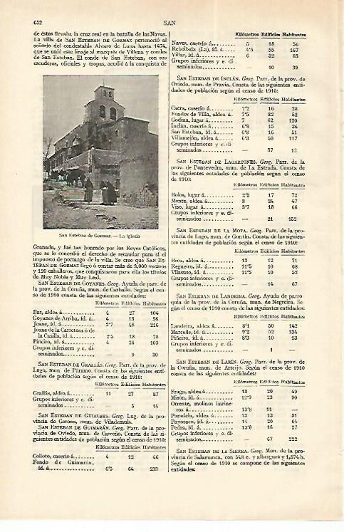LAMINA ESPASA 18275: San Esteban de Gomaz Soria