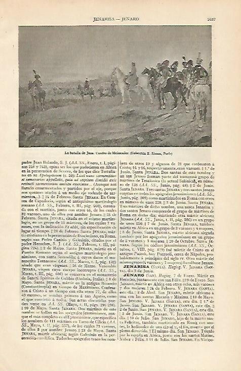 LAMINA ESPASA 6203: La batalla de Jena por Meissonier