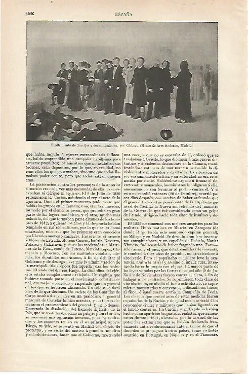 LAMINA ESPASA 19976: Fusilamiento de Torrijos y sus compañeros por Gisbert