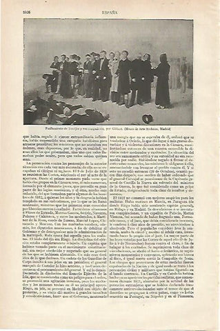 LAMINA ESPASA 19976: Fusilamiento de Torrijos y sus compañeros por Gisbert