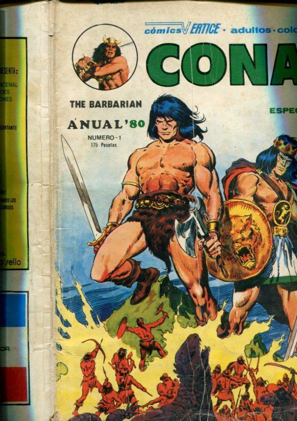 Conan el barbaro anual 1980 (numerado 7 en trasera)