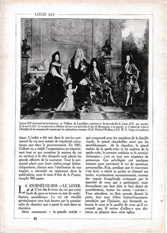 LAMINA 30088: Louis XIV entourne de sa famille