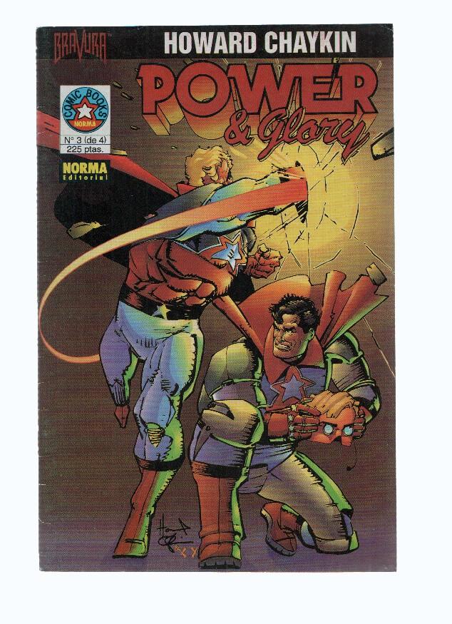 POWER & GLORY (Bravura), Volume 1: Numero 03: poster central de Next Men