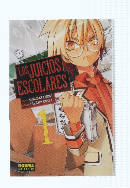 Manga: LOS JUICIOS ESCOLARES: Numero 01 -  Nobuaki Enoki (Norma 2016)