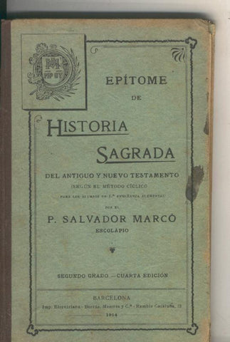 Epitome de Historia Sagrada del antiguo y nuevo testamento