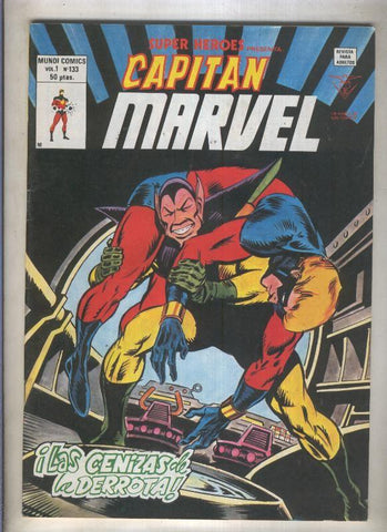 Super Heroes volumen 2 numero 133: Capitan Marvel (numerado 1 en trasera)