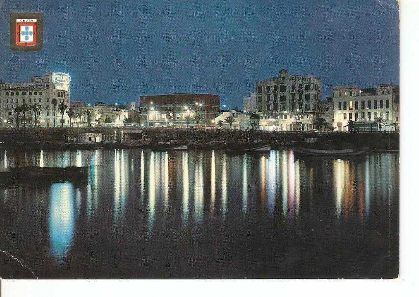 Postal 036962 : Ceuta. Vista nocturna