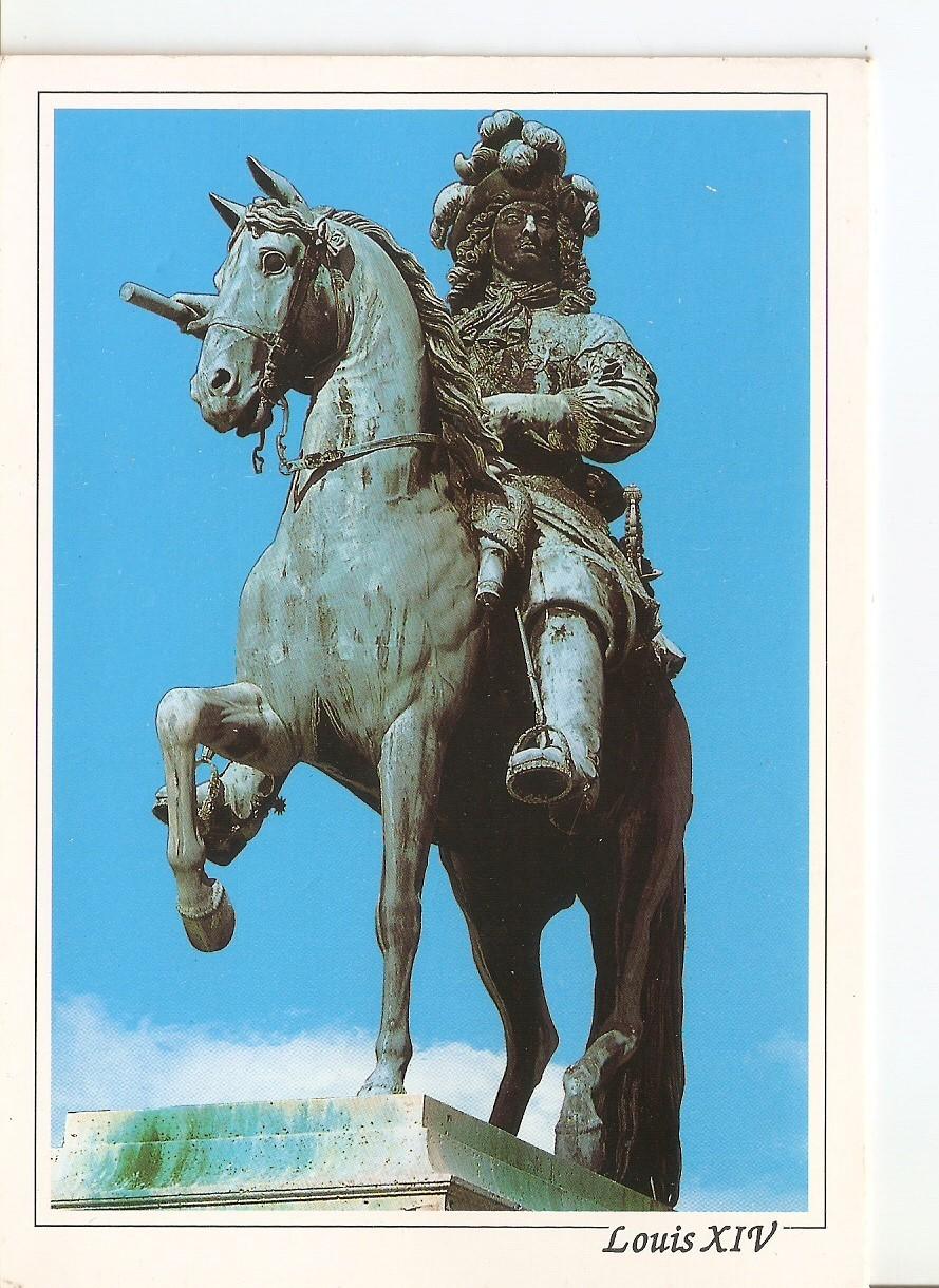 Postal 038787 : Versailles (Yvelines). Statue equestre de Louis XIV
