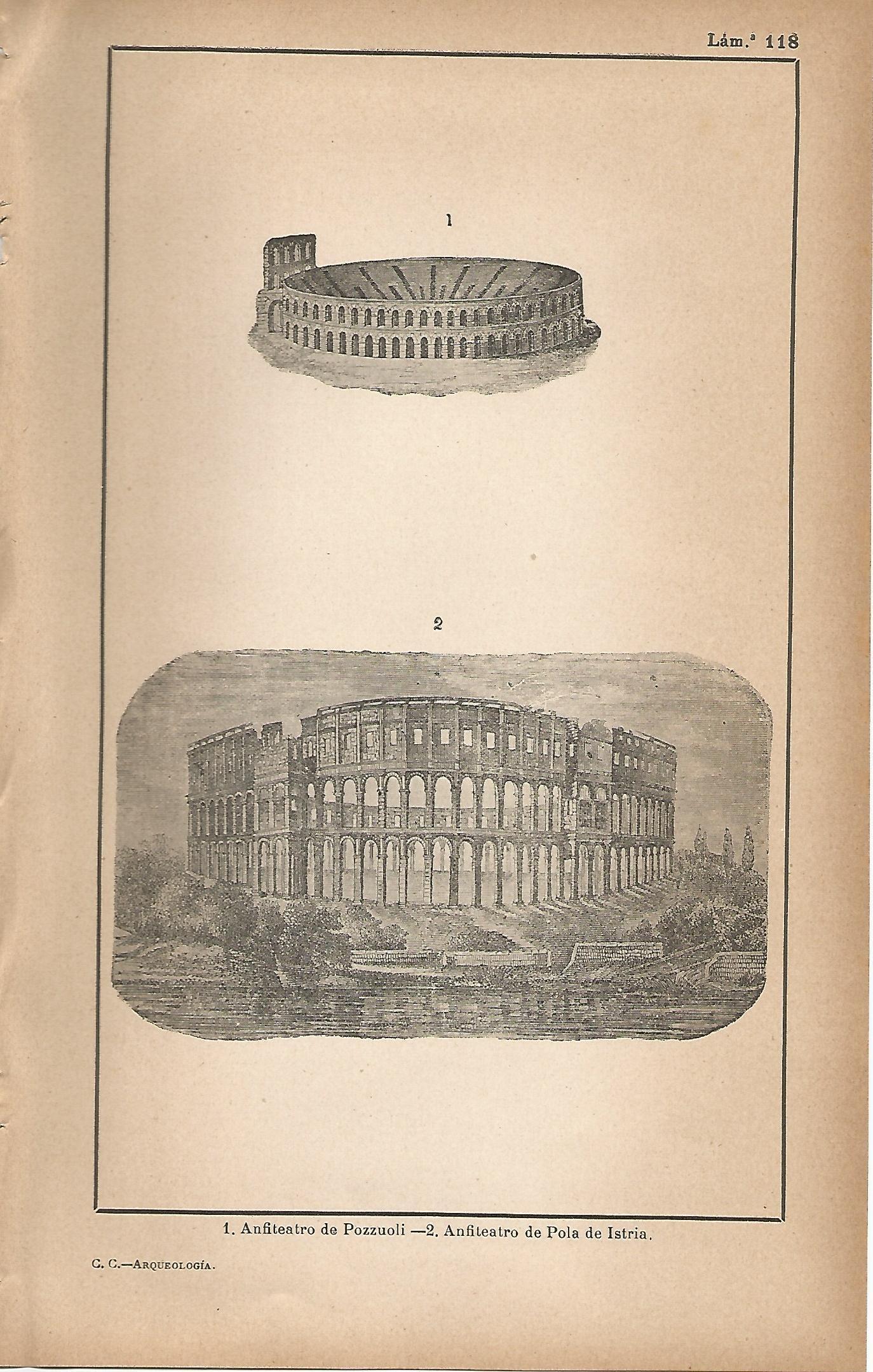 Lamina 118: Anfiteatro de Pozzuoli - Anfiteatro de Pola de Istria