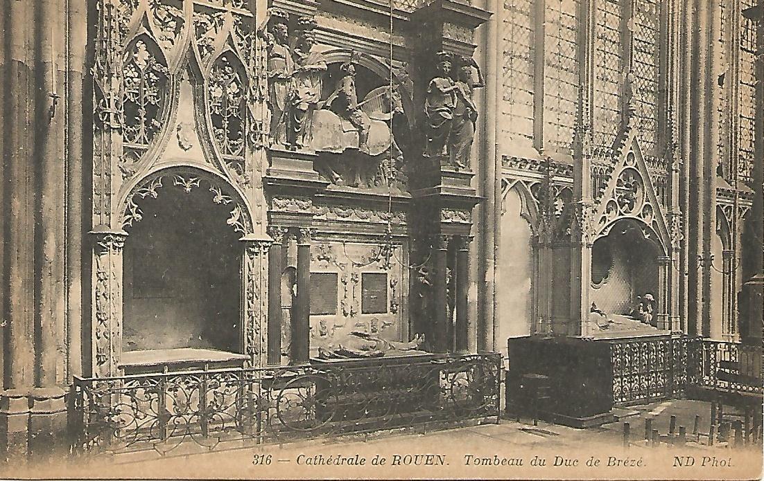 Postal 51744: ROUEN - Tumba del Duque de Breze en la Catedral