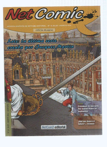 Revista: NET COMIC, Numero 14: LOIS - La ultima serie creada por Jacques Martin (NetCom2 2012)