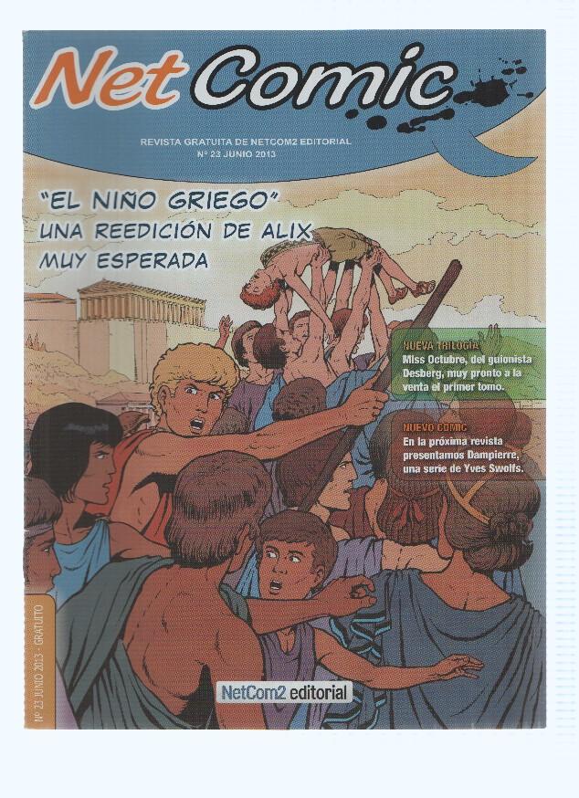 Revista: NET COMIC, Numero 23: ALIX - El Niño Griego (NetCom2 2013)